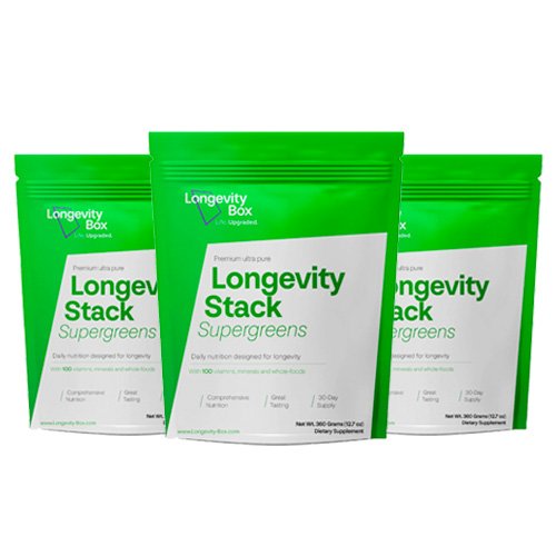 longevity stack supergreens product x3
